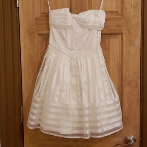 Retro Betsey Johnson white taffeta dress Small 6